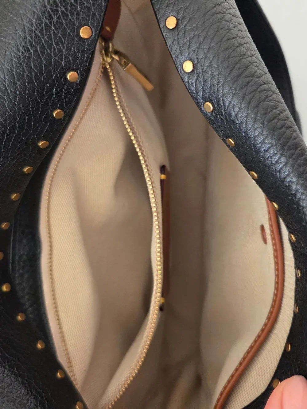 ✨️Coach 1941 Collection Black Pebbled Leather Crossbody with Gold Studs
